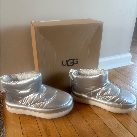 UGG Shoes - UGG Metallic Silver Boots